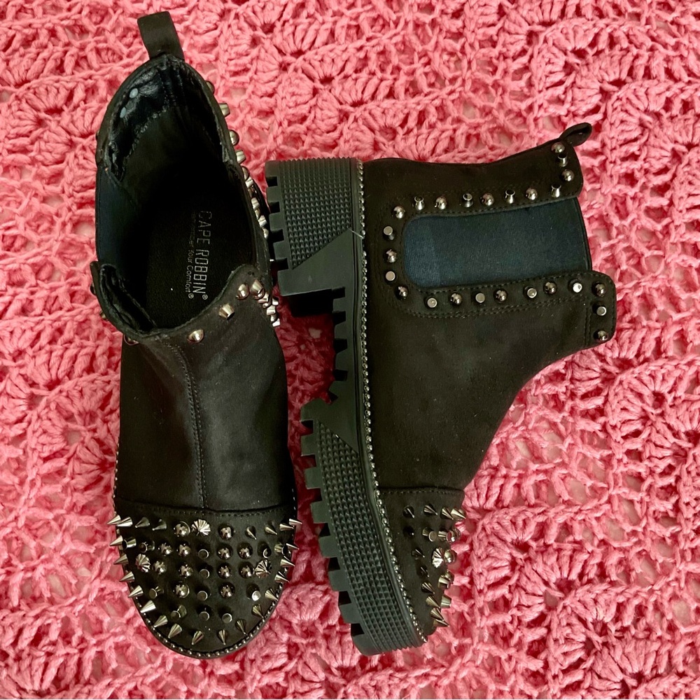 Cape Robbin Black Spiked Boots